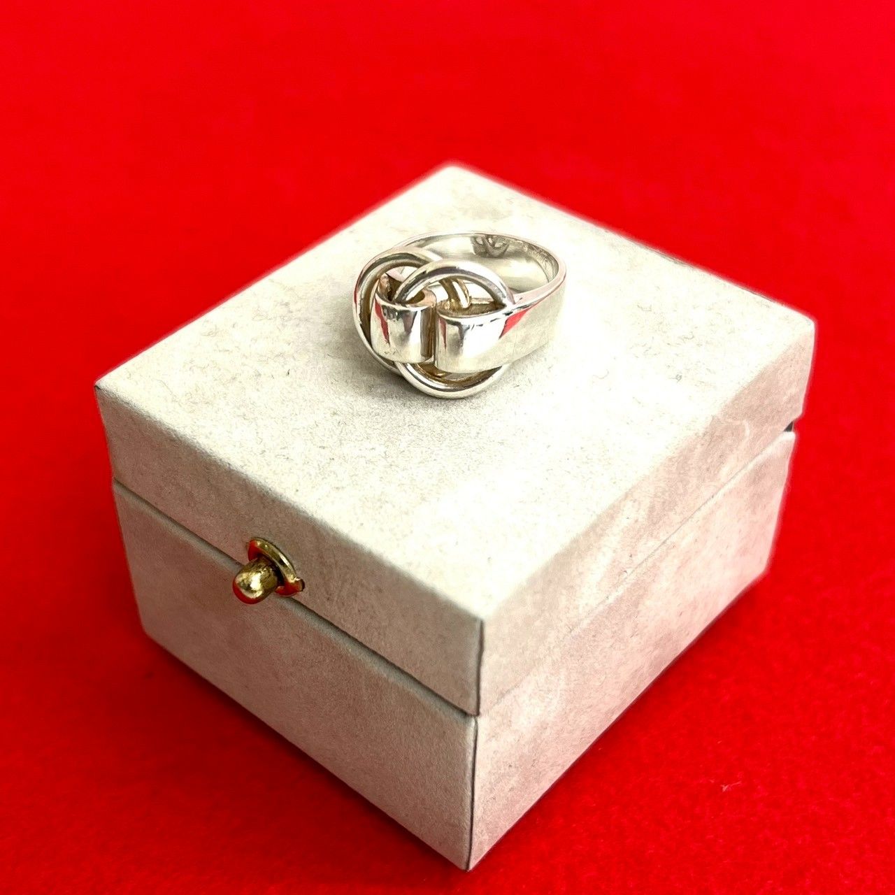 極 美品 箱付き HERMES エルメス ドゥザノー リング シルバー925 指輪
