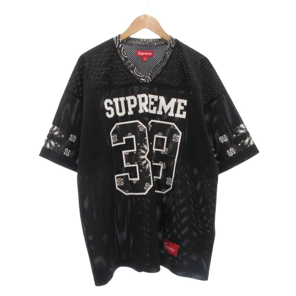 Supreme Bandana Football Jersey M ブラック 路面店 Supreme 25SS Bandana Football Jersey Black&Blue Size.M