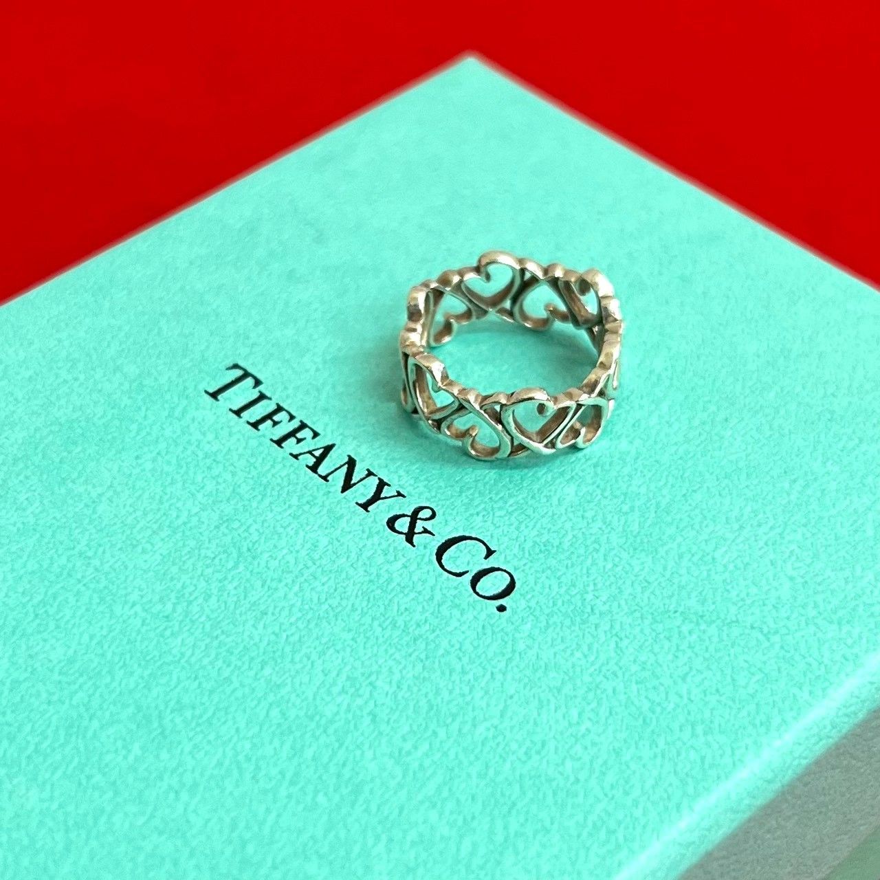 Tiffany & Co. シルバーリング ポーチ付き Tiffany & Co. シルバーリング 専用ポーチ付き