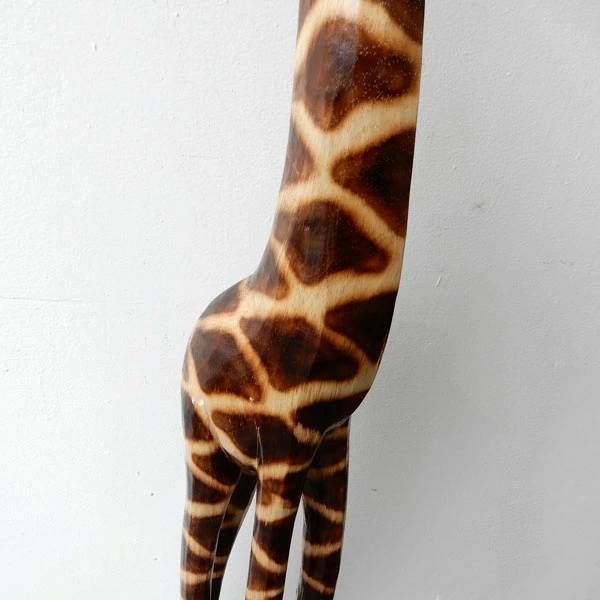  キリン きりん 麒麟 ジラフ giraffe 1体 木彫り おしゃれ 置物 大型 木製 おしゃれ アジアン雑貨 インテリア雑貨 店舗装飾 ディスプレイ アニマル雑貨 動物雑貨 新築祝い 贈り物 開店祝い ピアス収納 置物 インテリア小物