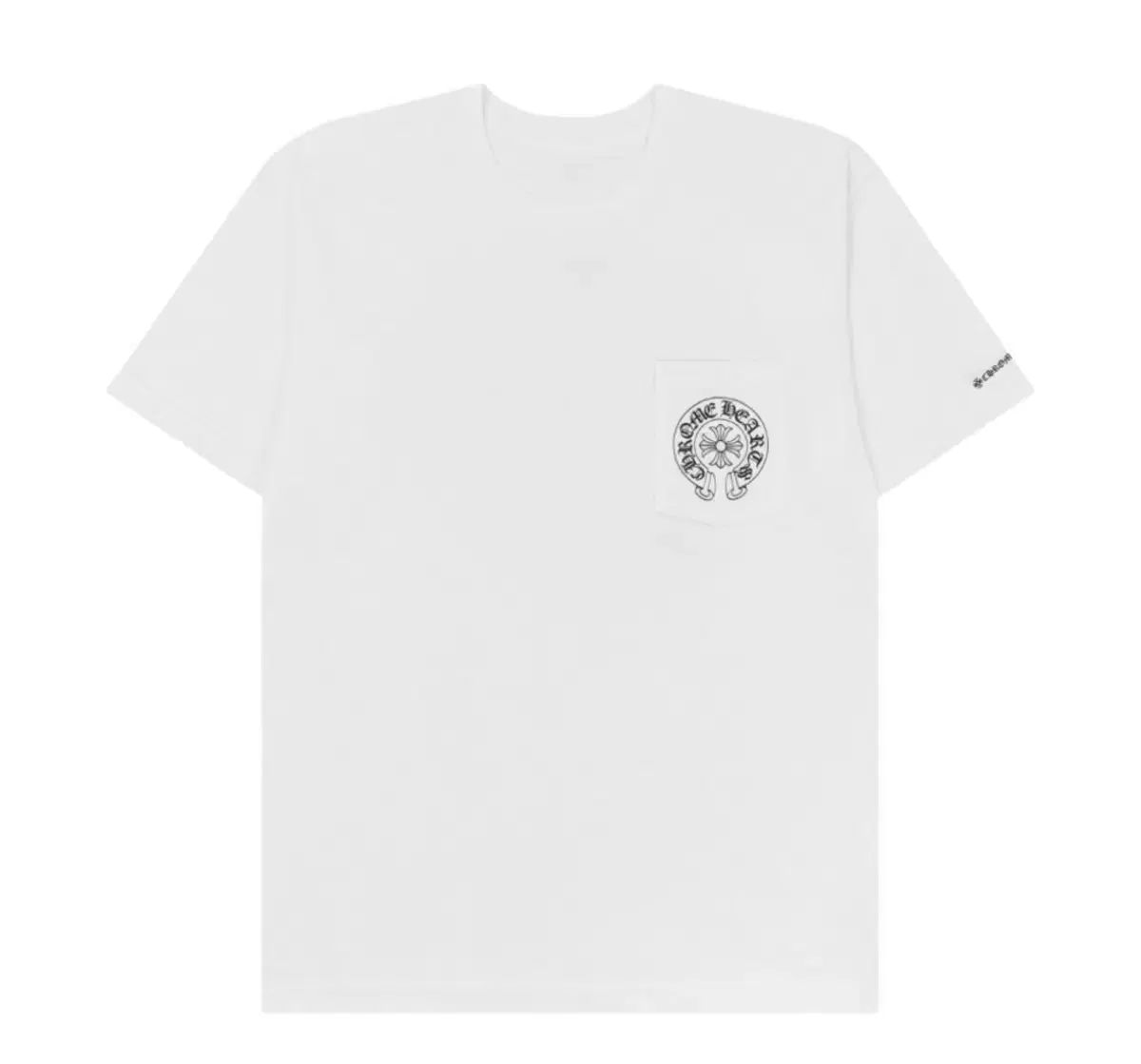 CHROME HEARTS クロムハーツ ホースシュー ロゴ ポケット Tシャツ 白