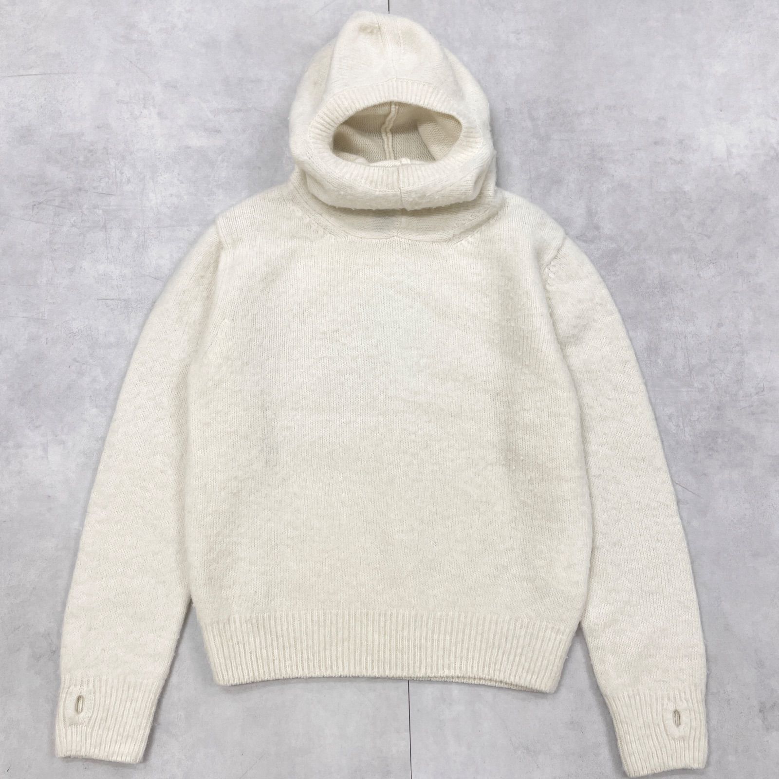 tao タオ BATONER バトナー コムデギャルソン 2025 ニットフーディー パーカー ウール アイボリー 日本製 レディース S