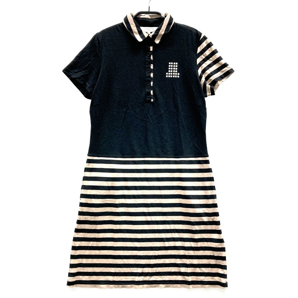 サイズ：38 LANVIN SPORT ランバン スポール 半袖ワンピース ボーダー