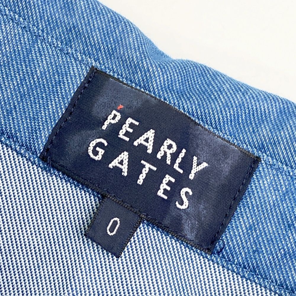 サイズ：0 PEARLY GATES パーリーゲイツ 半袖ポロワンピース 総柄