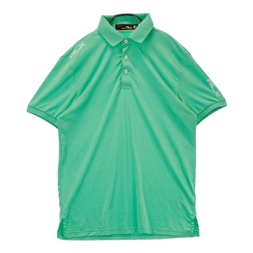 サイズ S RLX ラルフローレン 半袖ポロシャツ グリーン系 ゴルフウェア メンズ ストスト