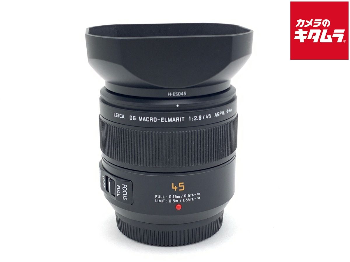 【中古】LEICA DG MACRO-ELMARIT 45mm F2.8　美品 中古】 【並品】 パナソニック LEICA DG MACRO-ELMARIT 45mm/F2.8 ASPH