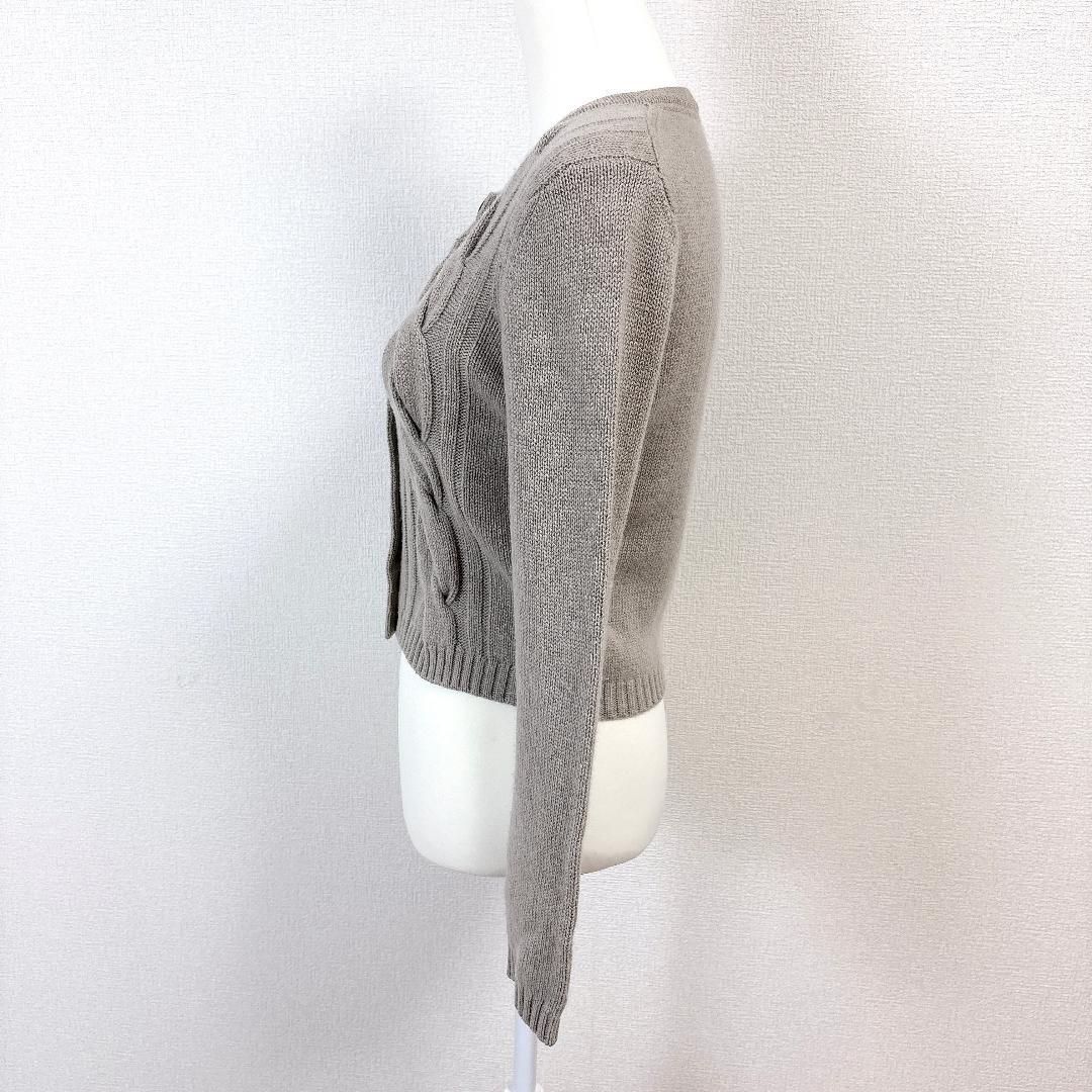 coruru 　BURBERRY LONDON ケーブルニット　カーディガ 美品BURBERRY LONDON カーディガン カシミヤ混 1 ケーブルニット