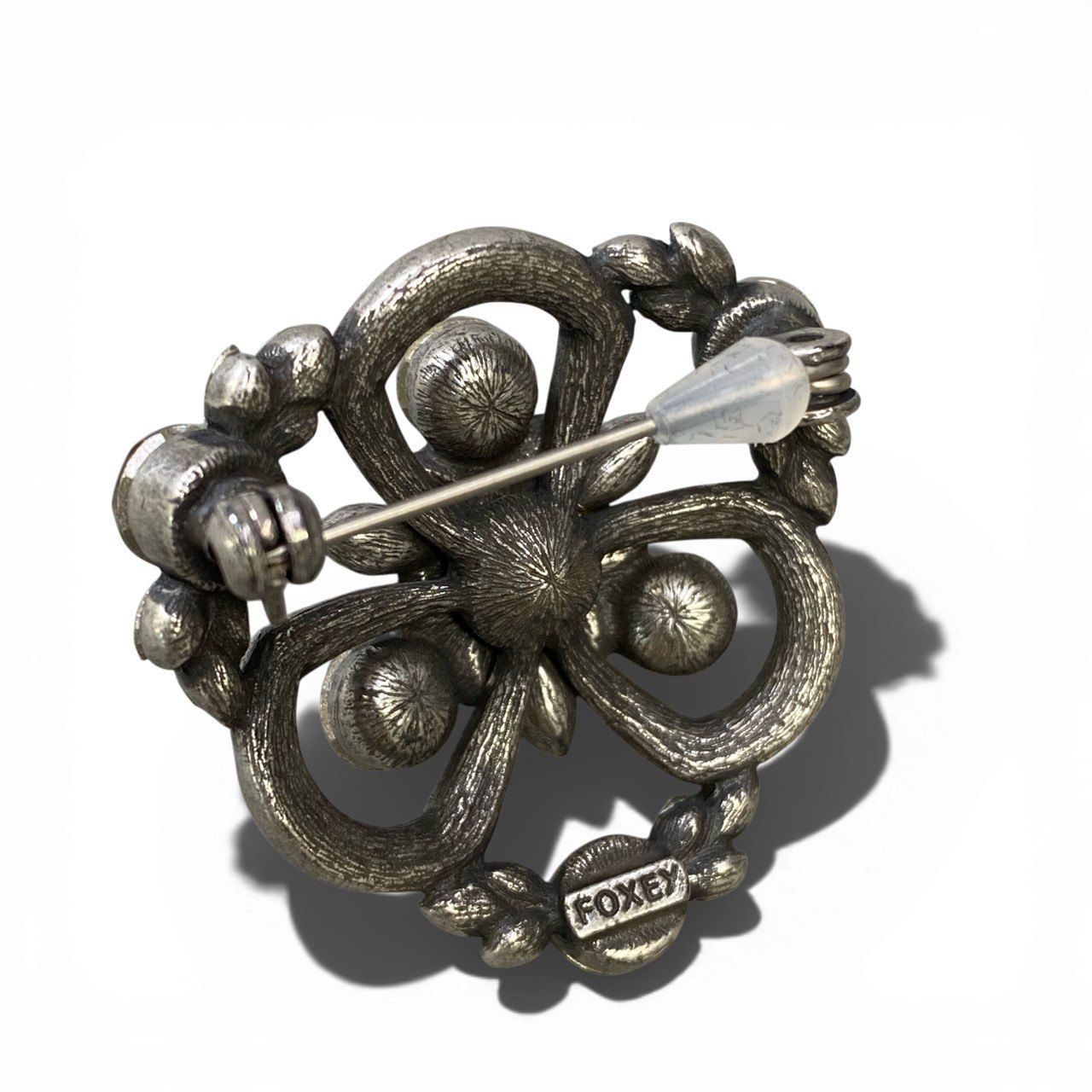 a5 FOXEY フォクシー ブローチ ラインストーン フラワーモチーフ