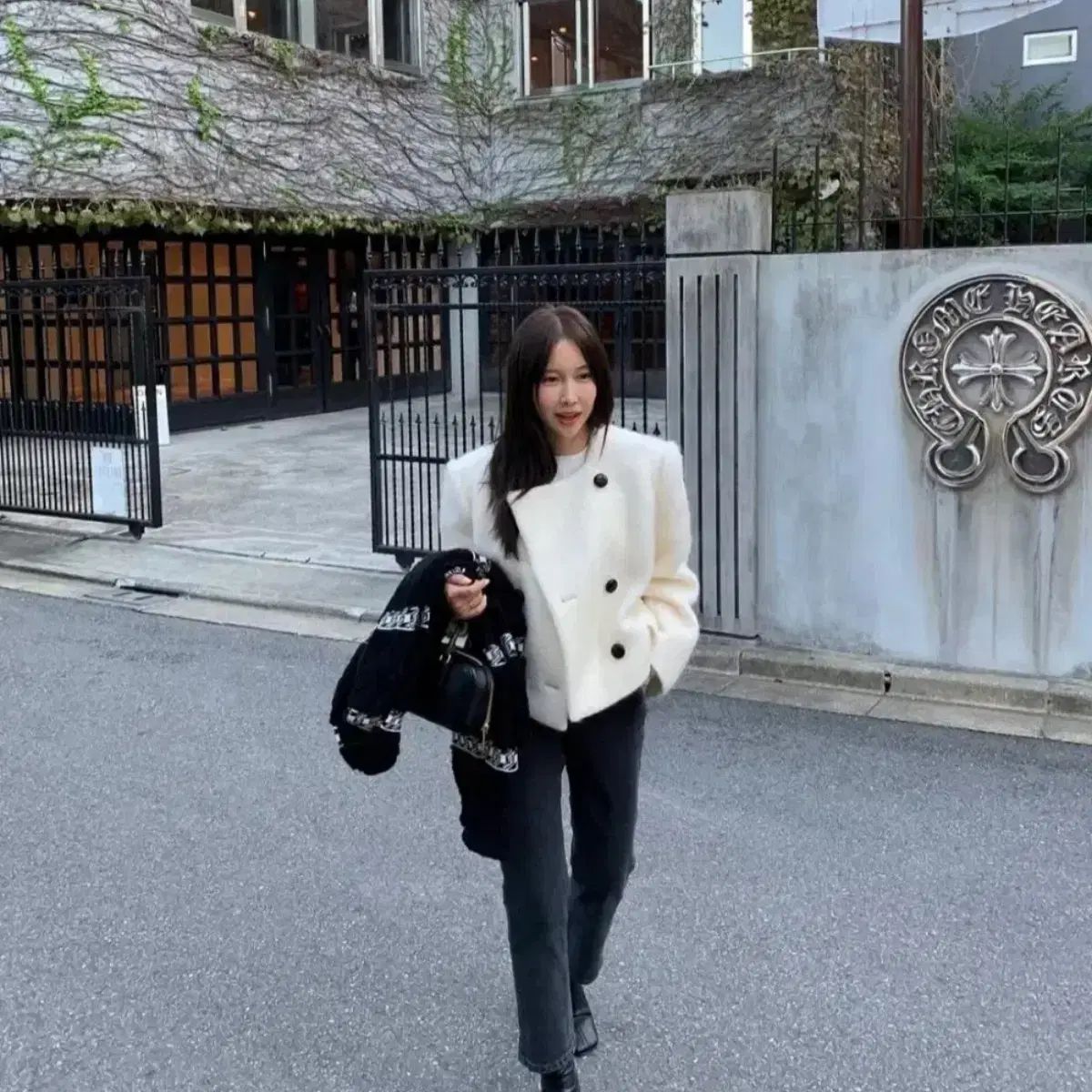 luvmiu クレ ブークレ コート ジャケット アイボリー