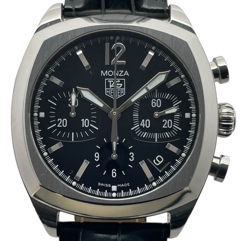 タグ ホイヤー TAG HEUER モンツァ CR 2113 ブラック SS 自動巻き メンズ 腕時計