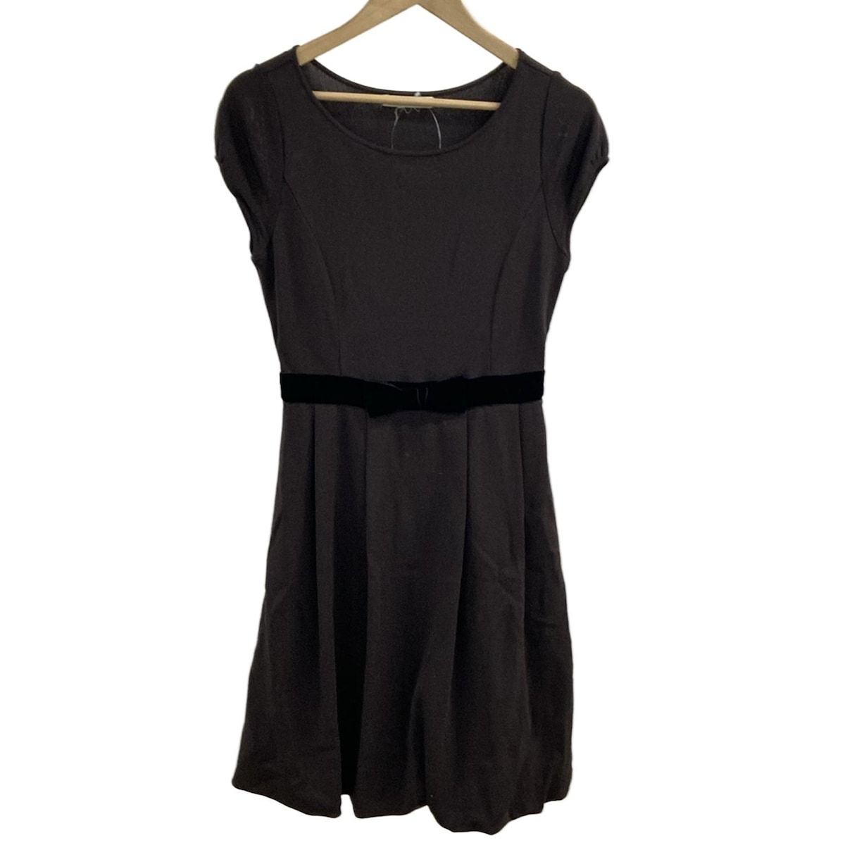 値下げ！送料無料★ルネ★Rene★極美品★黒ワンピース★38★ キレイ ワンピ マリア】お色展開：ブラック,ネイビー ／ サイズ展開