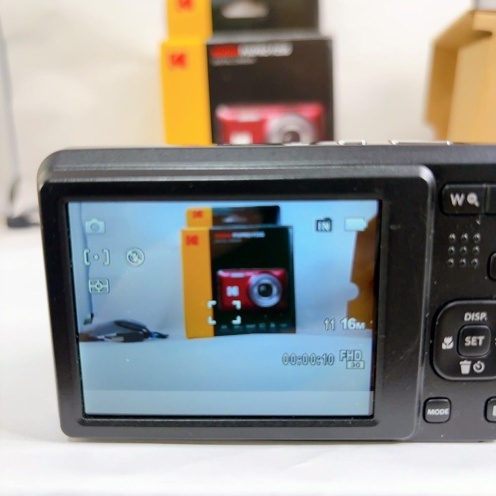極美品】KODAK PIXPRO FZ55 デジタルカメラ ブラック フルHD動画 光学