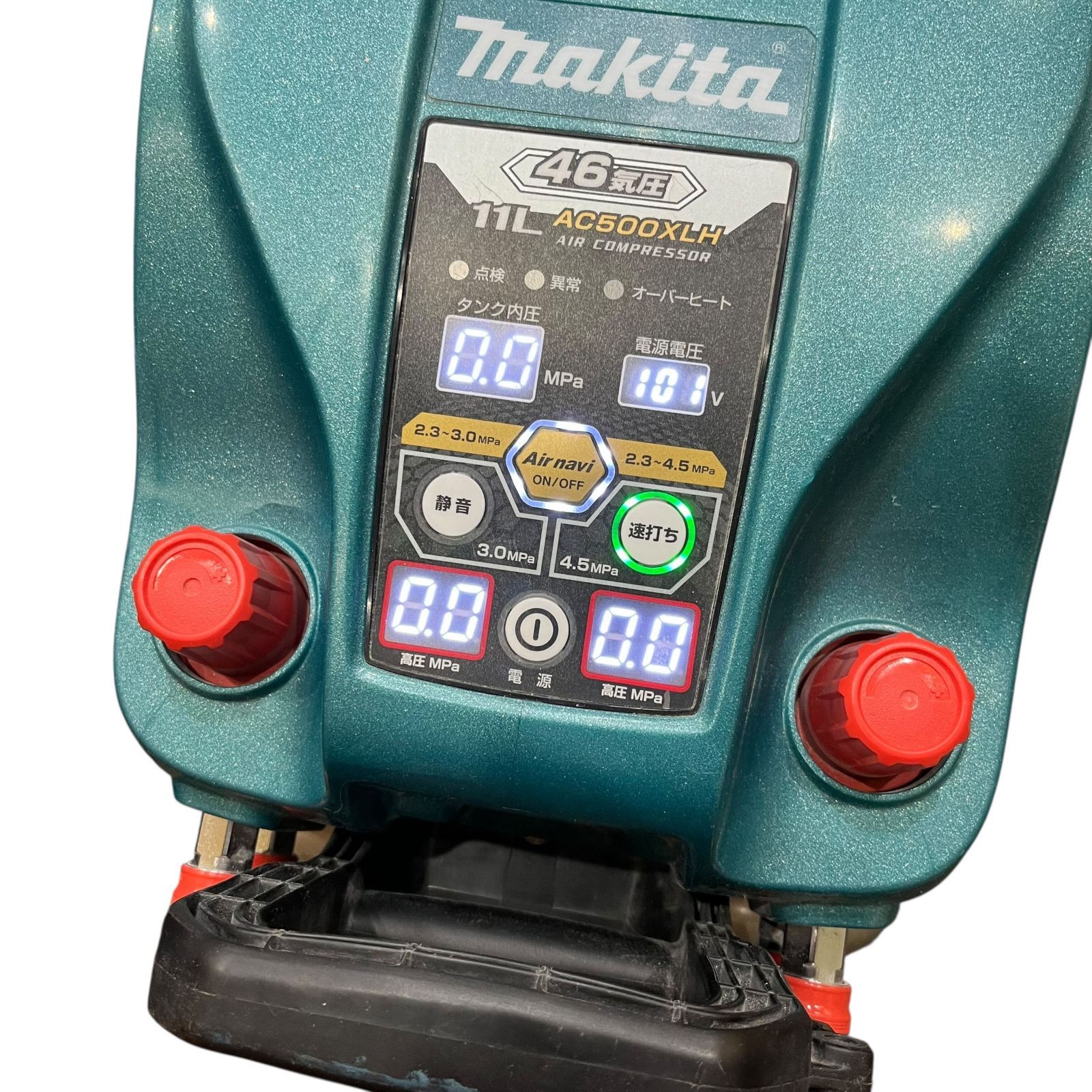 ◆Makita|マキタ●高圧 エアコンプレッサー タンク容量11 L ブルー 4口 中質