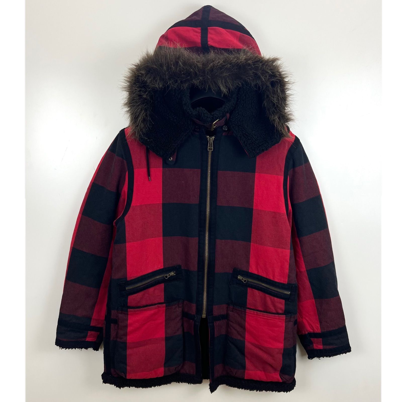 bluelab ships 00s y2k archive Fur hoodie boa jacket M ブルーラブ 