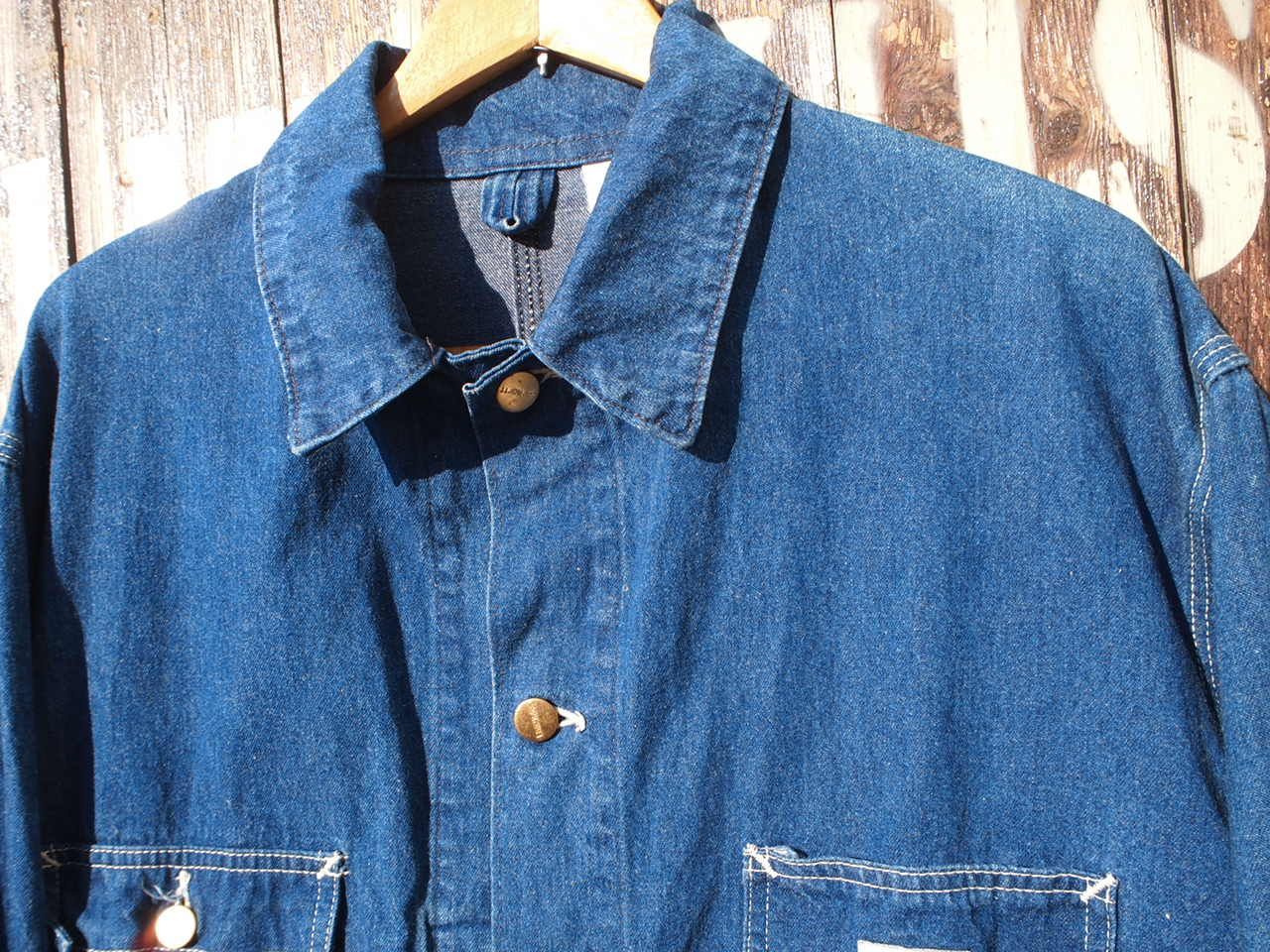 90s USA製 Carhartt カーハート インディゴ デニム カバーオール