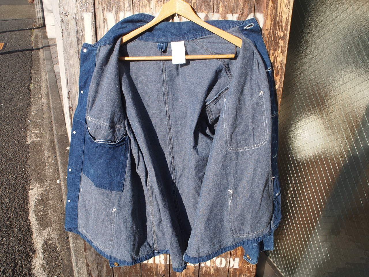 90s USA製 Carhartt カーハート インディゴ デニム カバーオール