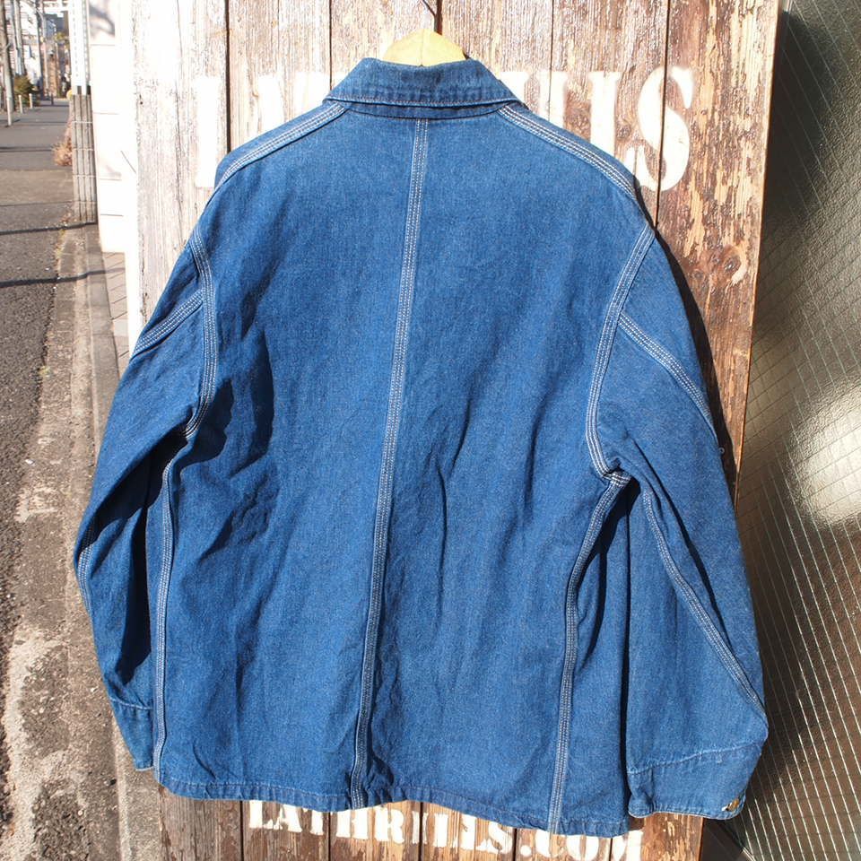 90s USA製 Carhartt カーハート インディゴ デニム カバーオール