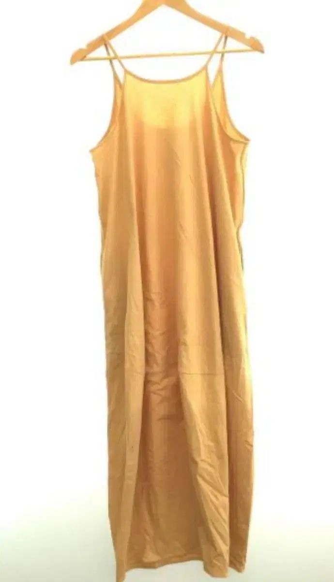 nagonstans ナゴンススタンス イェロー ノースリーブ コットンワンピース