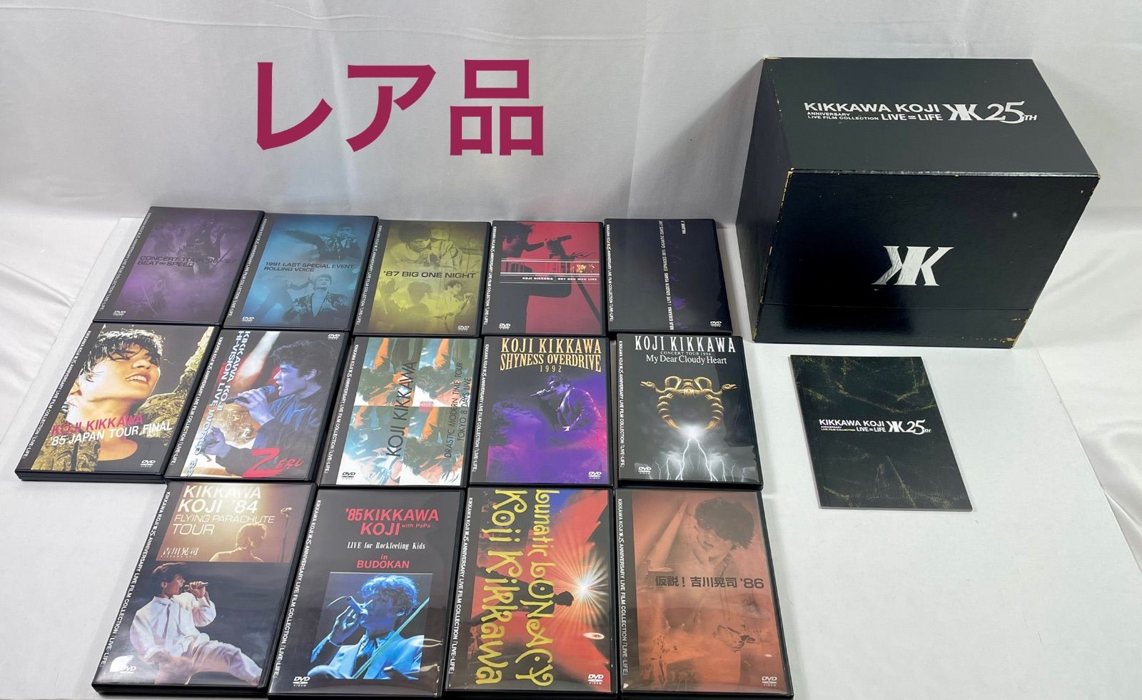 A 2396 KIKKAWA KOJI 25 th ANNIVERSARY LIVE FILM COLLECTION タバコ臭あり LIFE 初回 生産 DVD 吉川晃司