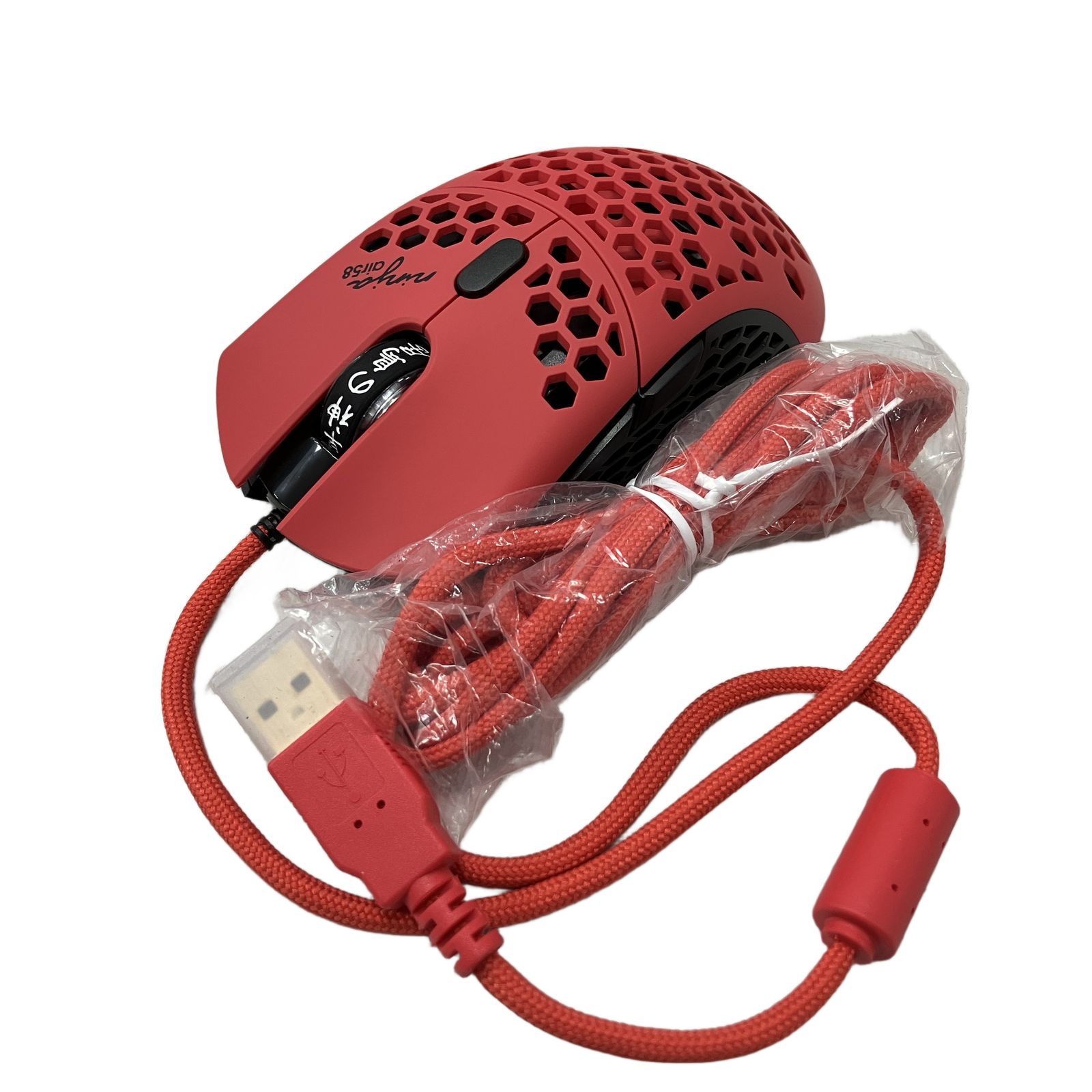 美品！ Finalmouse x Ninja Air58 - Red Finalmouse eSports用軽量マウス Ninjaモデル「Finalmouse Air58 Ninja