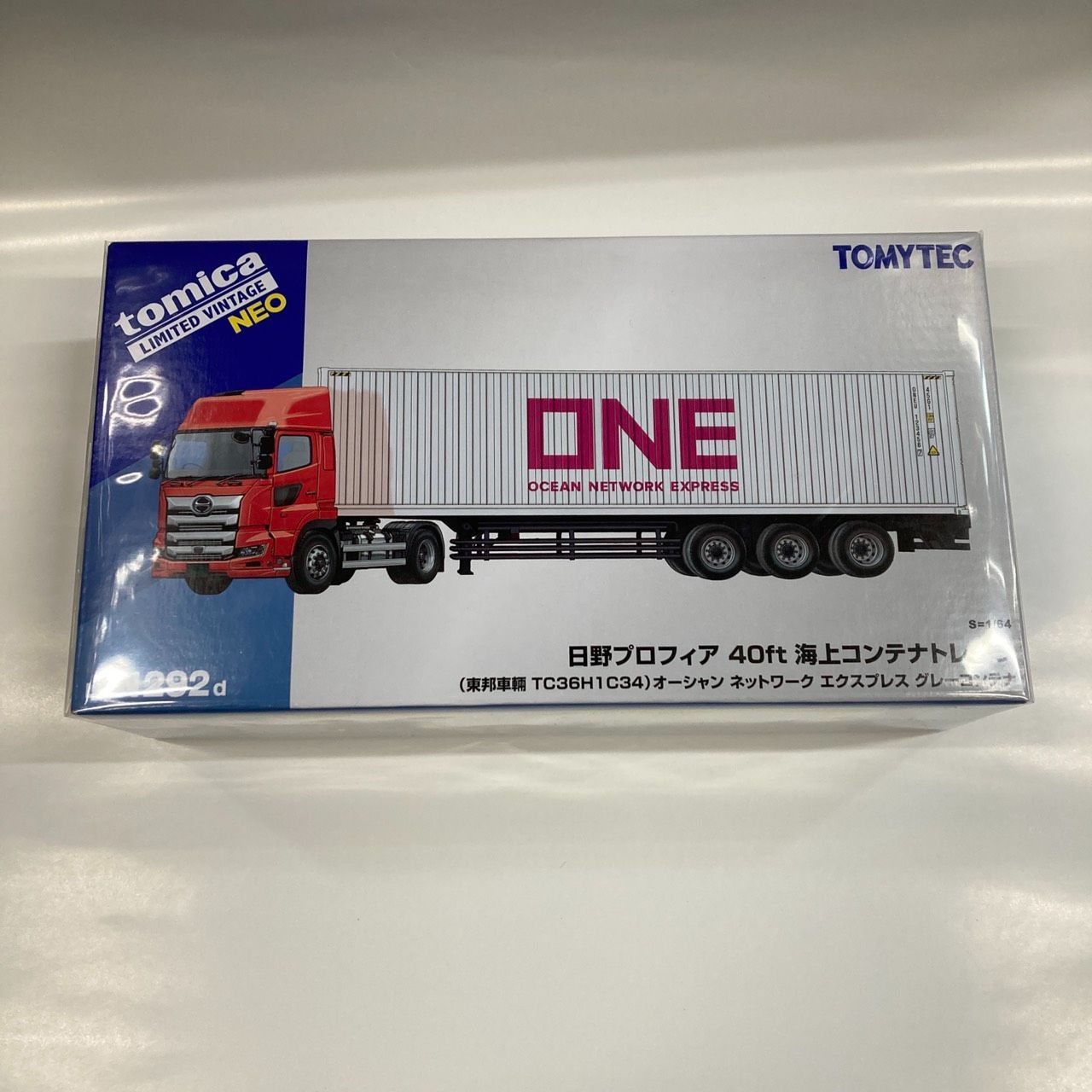 トミカ リミテッドヴィンテージNEO LV N 292 d 日野 プロティア 4０ft 海上コンテナトレーラ 東邦車輛 TOMYTEC s 1 64
