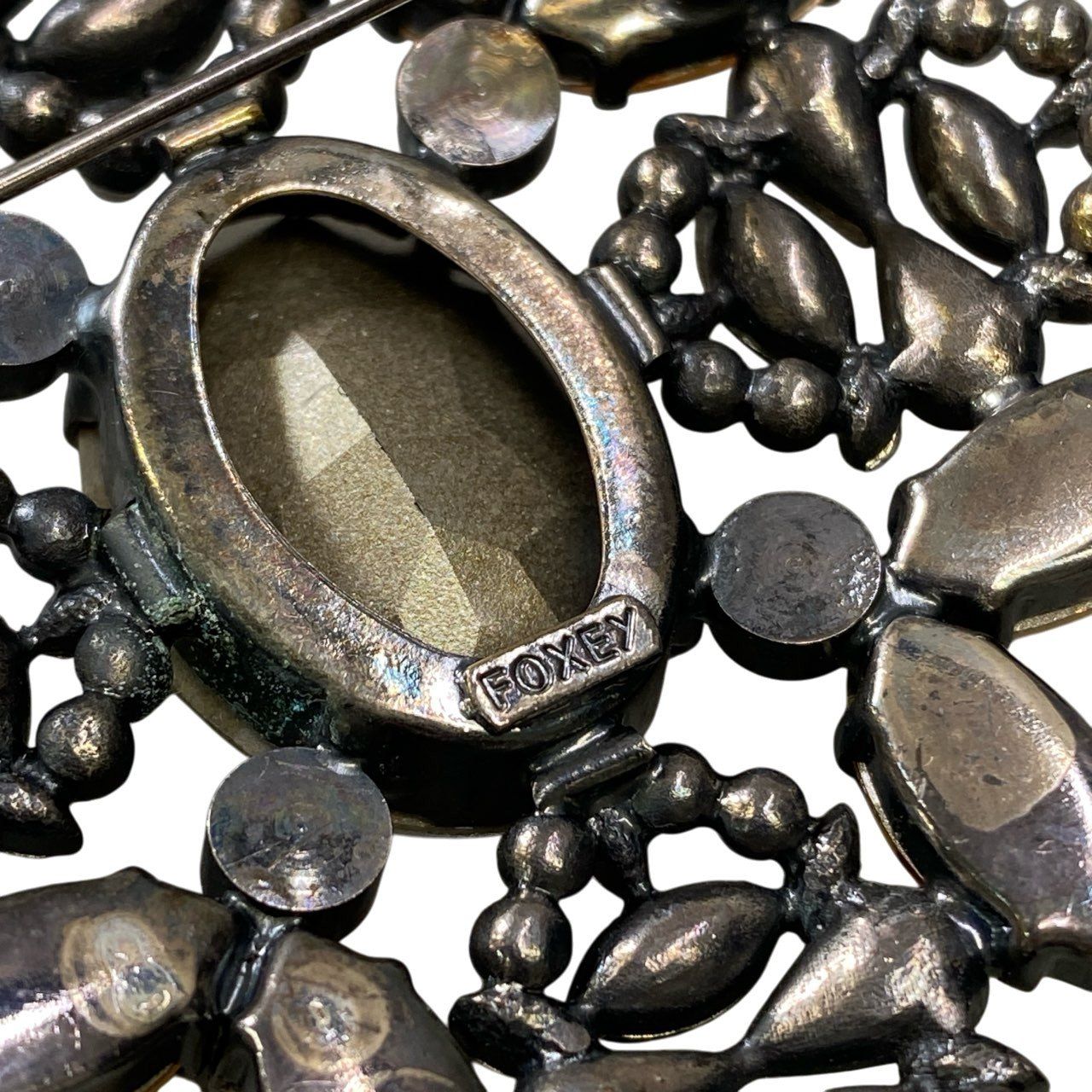 a5 FOXEY フォクシー ビジュー ブローチ ラインストーン アクセサリー