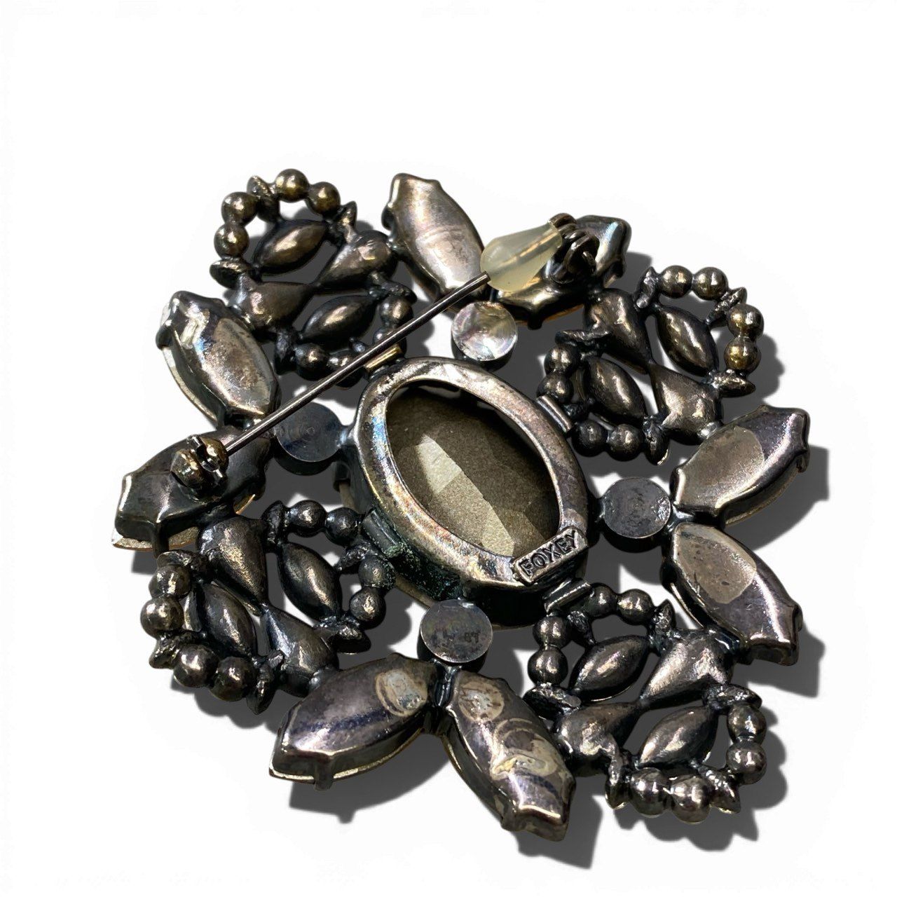 a5 FOXEY フォクシー ビジュー ブローチ ラインストーン アクセサリー