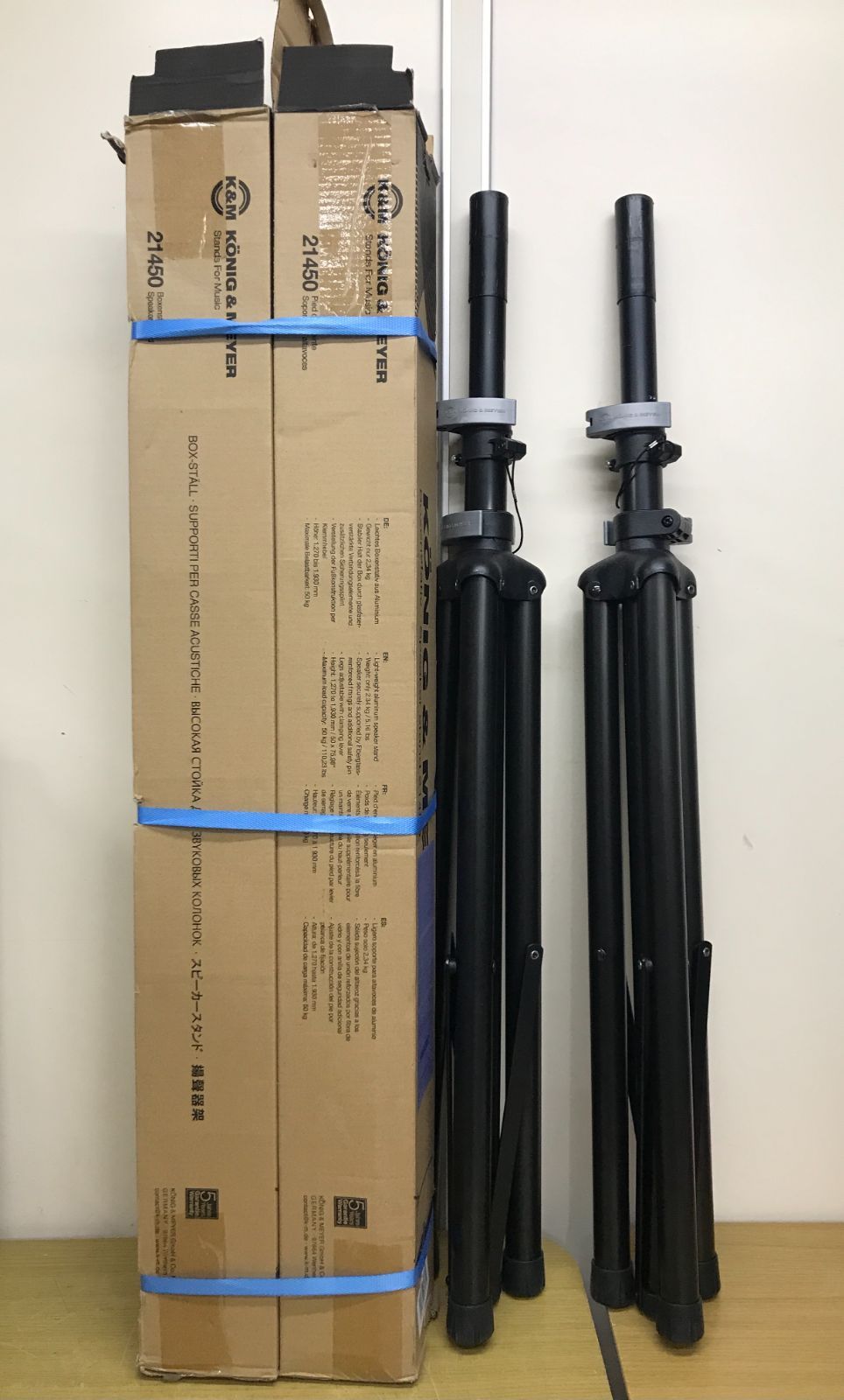 K M スピーカースタンド 21450 2本セット