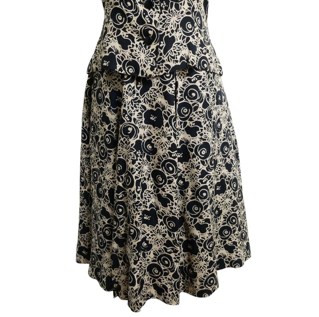 美品 Chloe クロエ サイズ40 麻 リネン100％ 花柄 総柄 半袖 シャツ