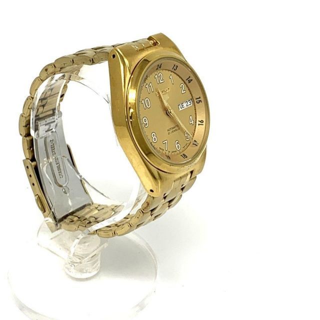 Seiko 5 7S26-02C0 ゴールド 裏スケ 自動巻き 腕時計 Seiko 5 7S26-02C0 ゴールド 裏スケ 自動巻き 腕時計