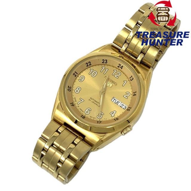 SEIKO(セイコー) セイコー5 デイデイト 自動巻腕時計 ゴールド 裏