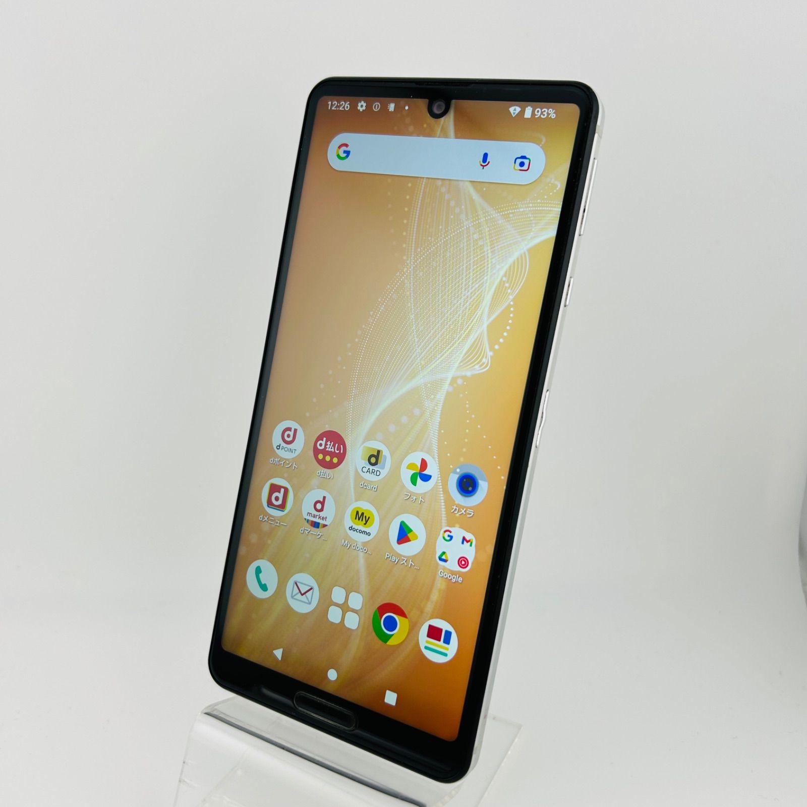 バッテリー良好 AQUOS sense 4 SH 41 A 64 GB シルバー SIMフリー simロック解除済 白ロム 本体 最短 G 218