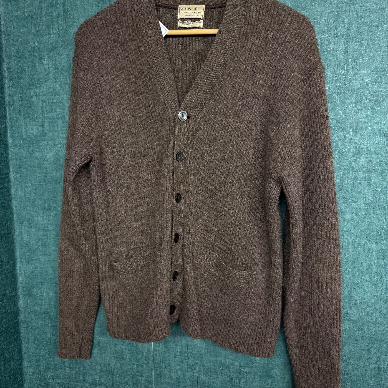 トップス Sears mohair cardigan 60s 60s SEARS MOHAIR CARDIGAN | - MATIN, VINTAGE OUTFITTERS ビンテージ
