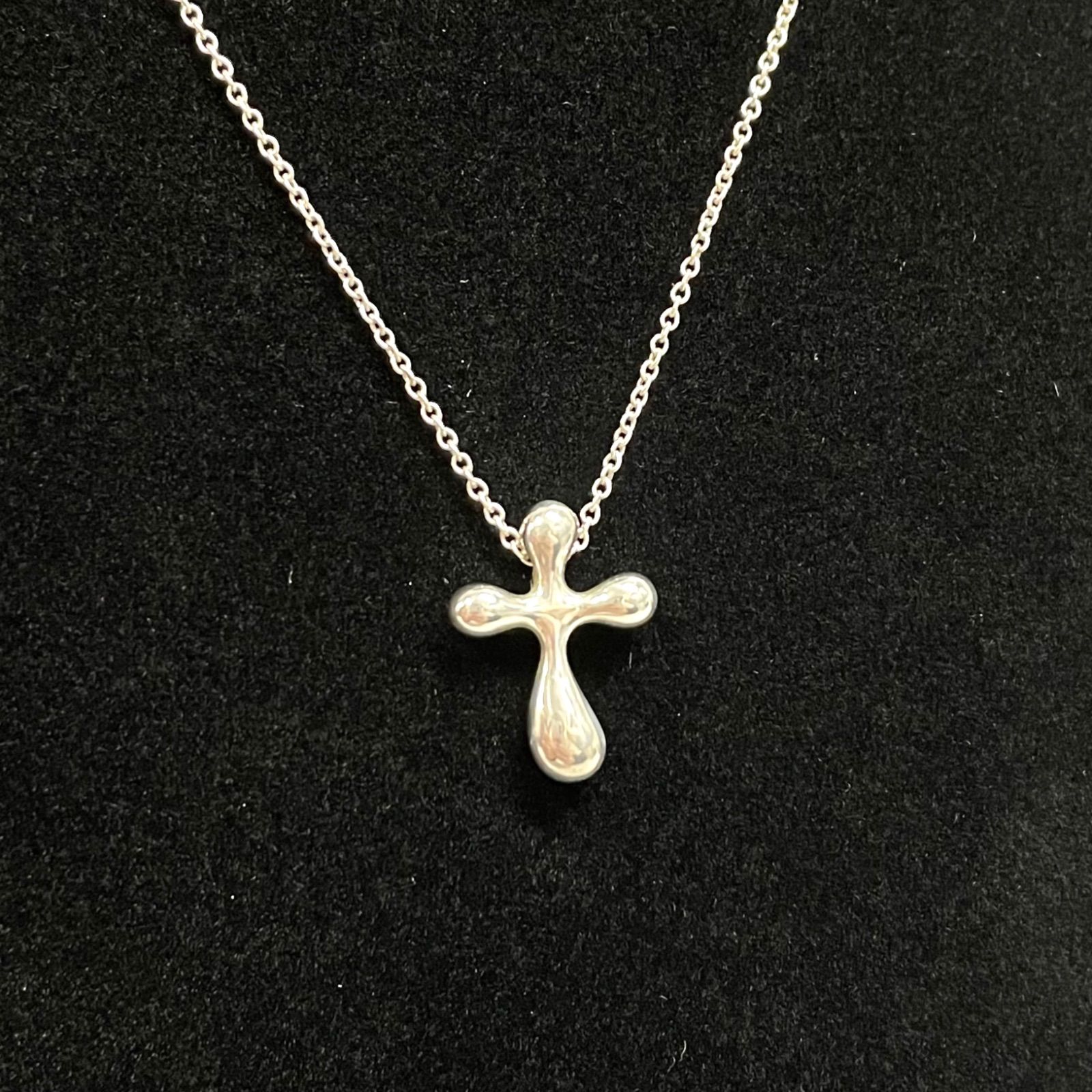 ABランク】 TIFFANY ティファニー エルサペレッティ スモールクロス 