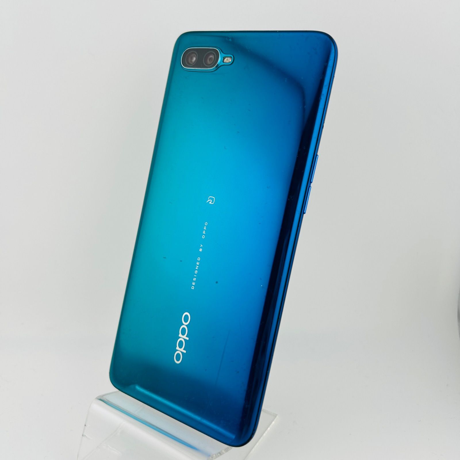 バッテリー良好 OPPO Reno A CPH1983 64GB ブルー SIMフリー(simロック