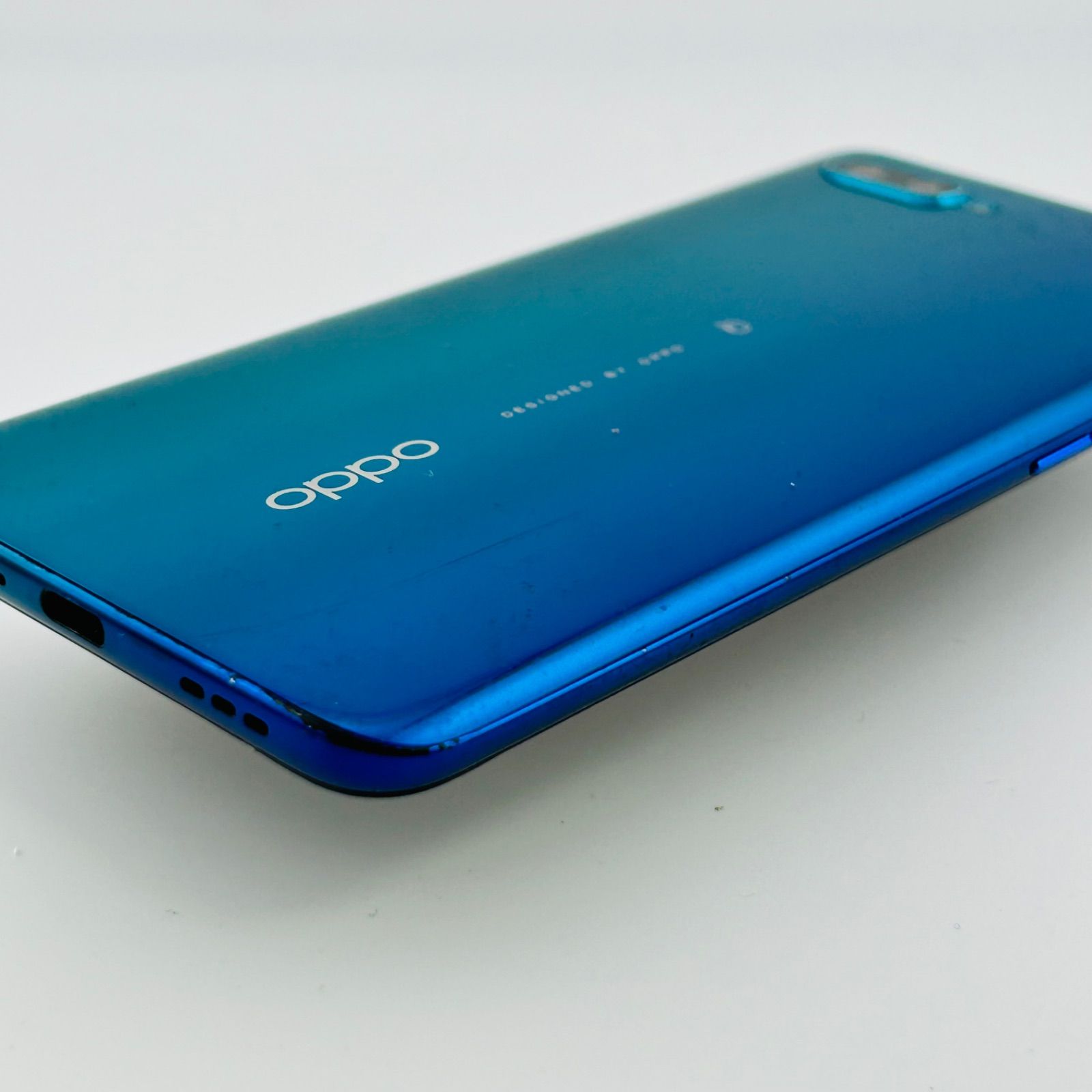 バッテリー良好 OPPO Reno A CPH1983 64GB ブルー SIMフリー(simロック
