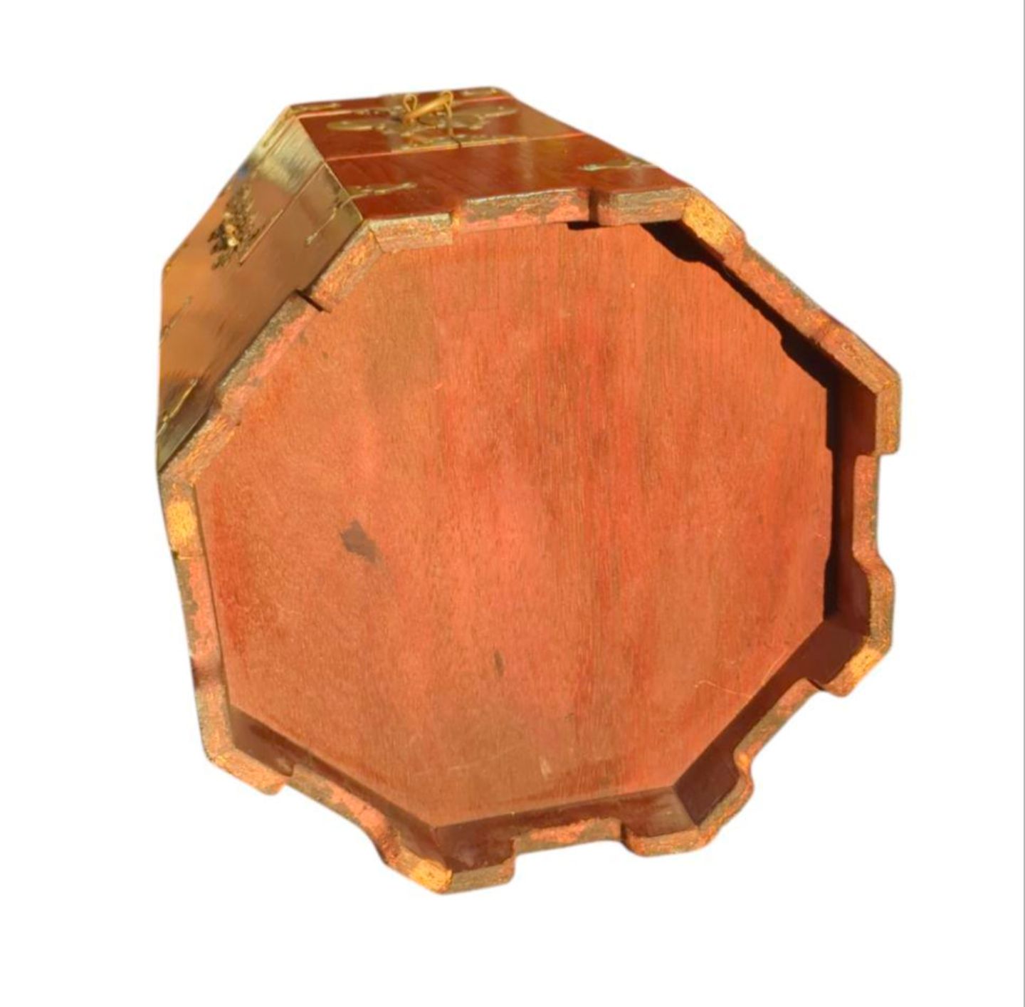 李朝 李朝家具 八角箱 時代物 金具 収納箱 韓国美術 木 木工 木製 帽子