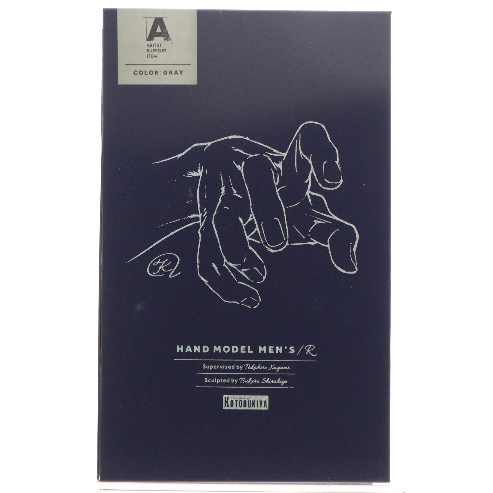 ARTIST SUPPORT ITEM ハンドモデルMEN S R GRAY 1 完成品 可動フィギュア AT 023 コトブキヤ