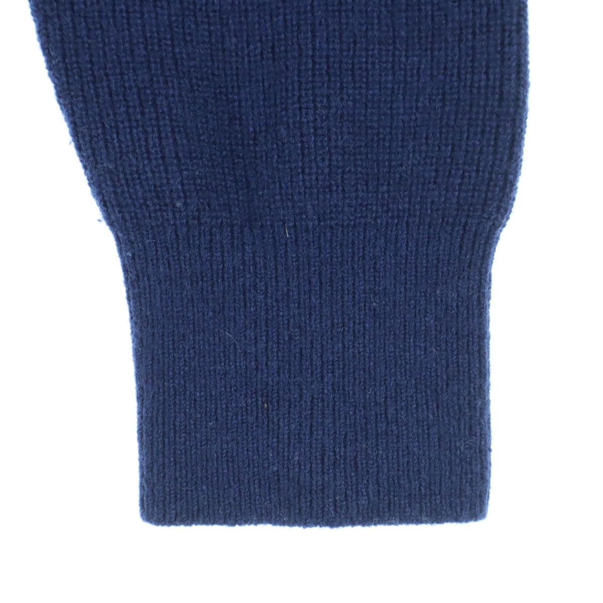 DESCENTE デサント ワンポイントロゴ 長袖 ジップ セーター L ブルー