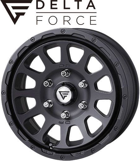 M s 210系 ハイラックスサーフ 2002 11 2009 7 DELTA FORCE OVAL 17インチ ホイール 1本 ブラックマシニング 17 x 8 0 J 20 6 139 デルタフォース 社外 パーツ 部品 エクシズルライン
