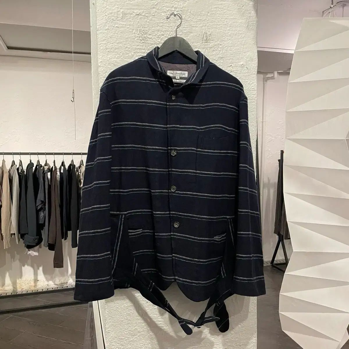 コム・デ・ギャルソン シャツ ストライプ ジャケット - メルカリ