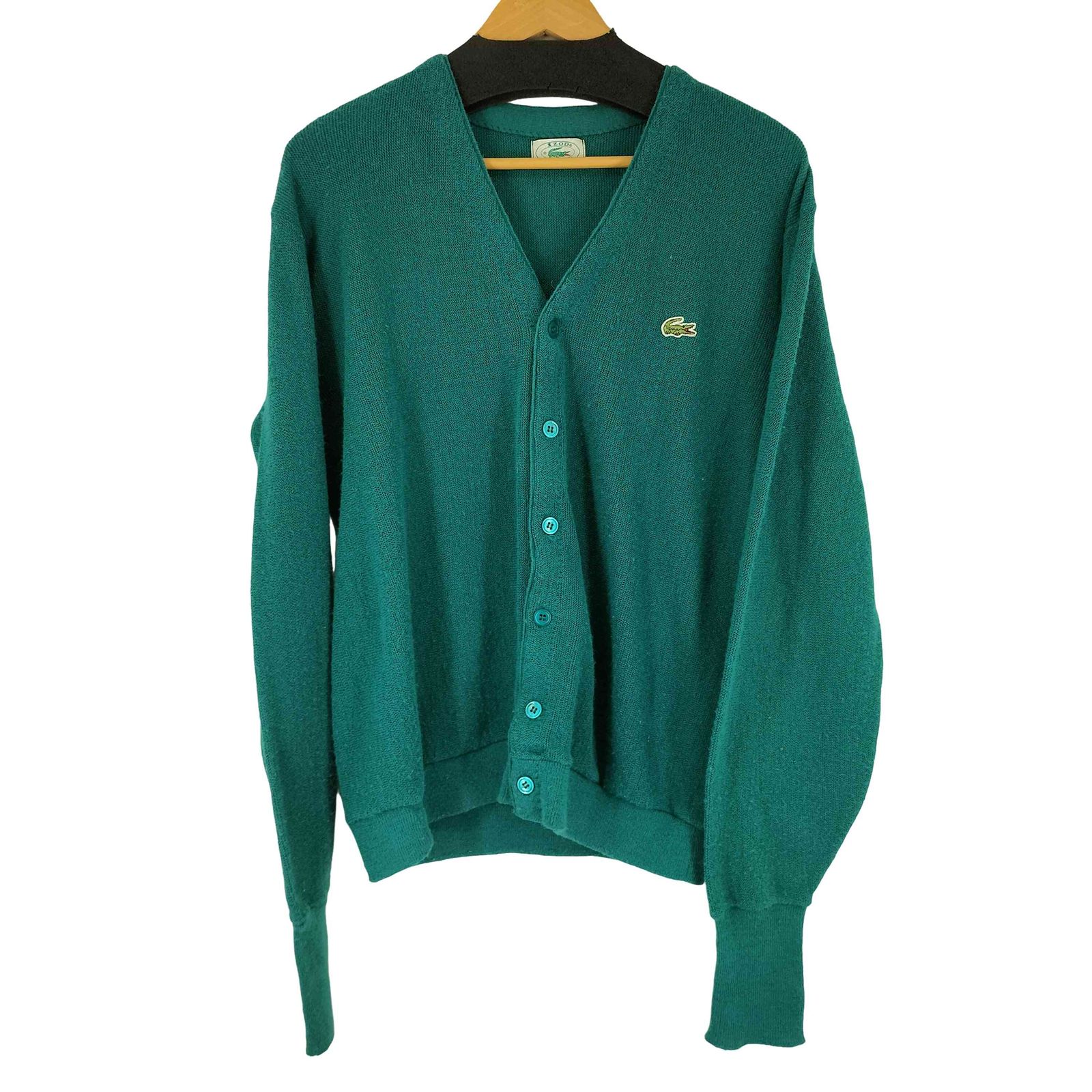アイゾッドラコステ IZOD LACOSTE 80-90S アクリルニットカーディガン