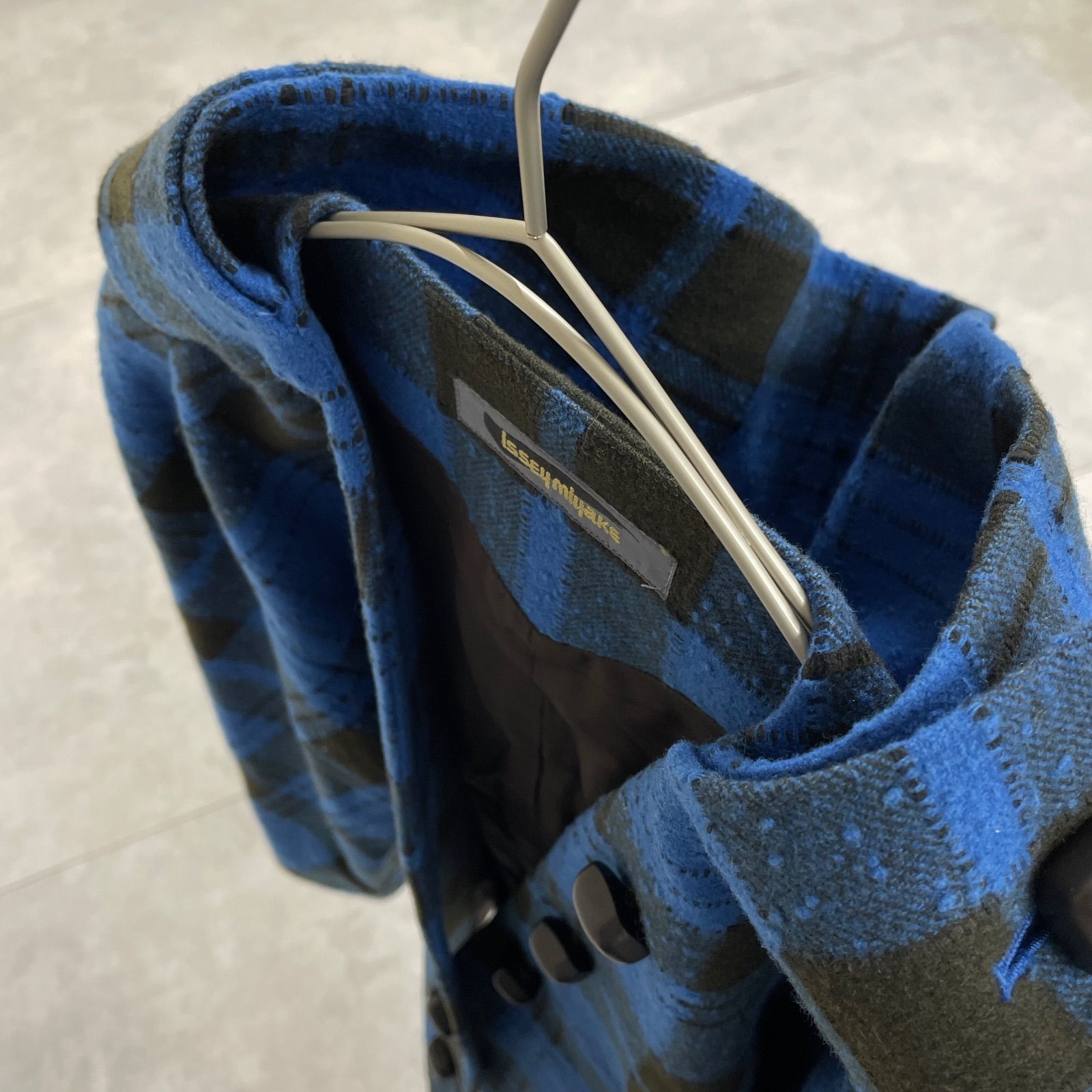 希少 黒タグ 90s イッセイミヤケ 短丈チェック柄ブルゾン M アーカイブ 希少 黒タグ 90s イッセイミヤケ 短丈チェック柄ブルゾン M アーカイブ