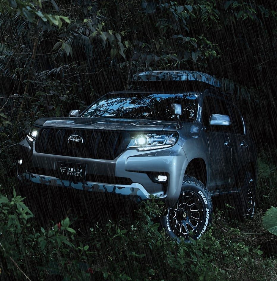 M s 120系 150系 ランドクルーザー プラド DELTA FORCE OVAL 17インチ ホイール 4本 セット 1台分 ブラックマシニング 17 x 8 0 J 20 6 139 7 デルタフォース オーバル パーツ ランクル エクシズルライン