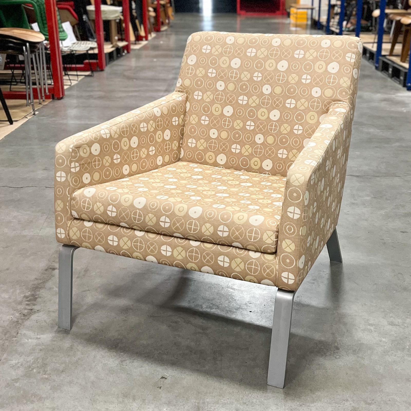 ラウンジチェア マハラム社 イームズ サークル柄 GEIGER INTERNATIONAL INC