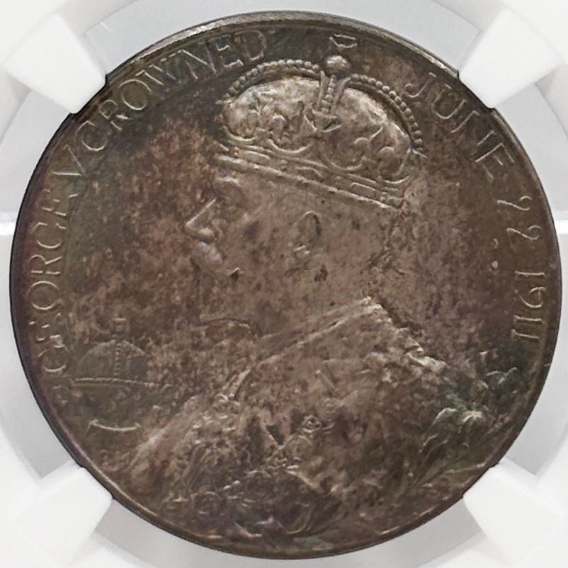 1911年 イギリス ジョージ5世 戴冠記念 銀メダル【MS65】 - メルカリ