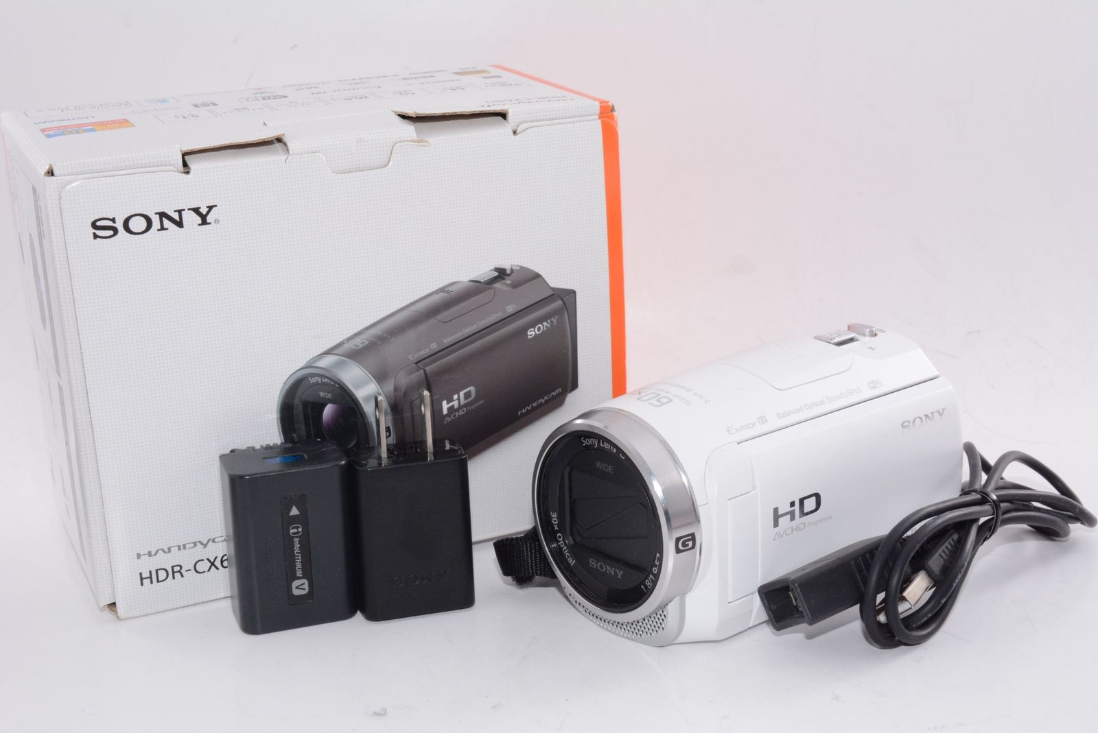  オススメ ソニー ビデオカメラ Handycam HDR CX 680 ホワイト ビデオカメラ本体 ビデオカメラ