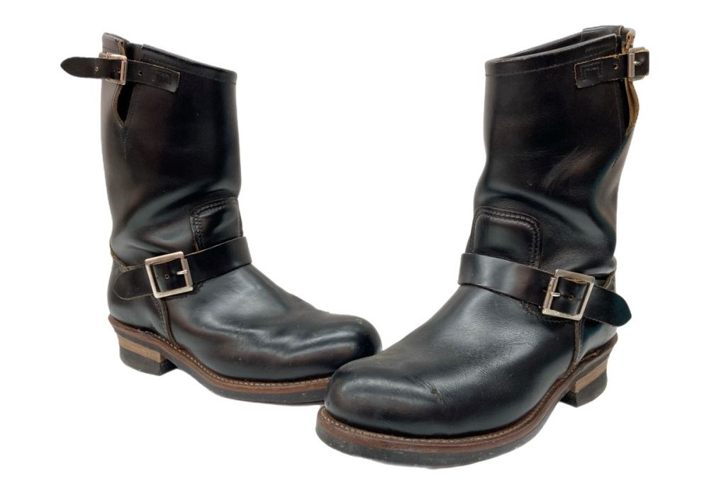 レッドウィング RED WING BOOTS エンジニア ブーツ ベルト ロング アウトドア 茶芯 シューズ 黒 9268 メンズ靴 ブラック サイズ 9 1 2 D 104 S 1114