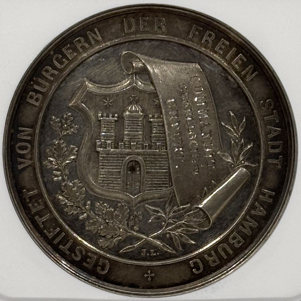 1809年(217年前)ドイツ(自由ハンザ都市ハンブルク) 32シリンゲ銀貨