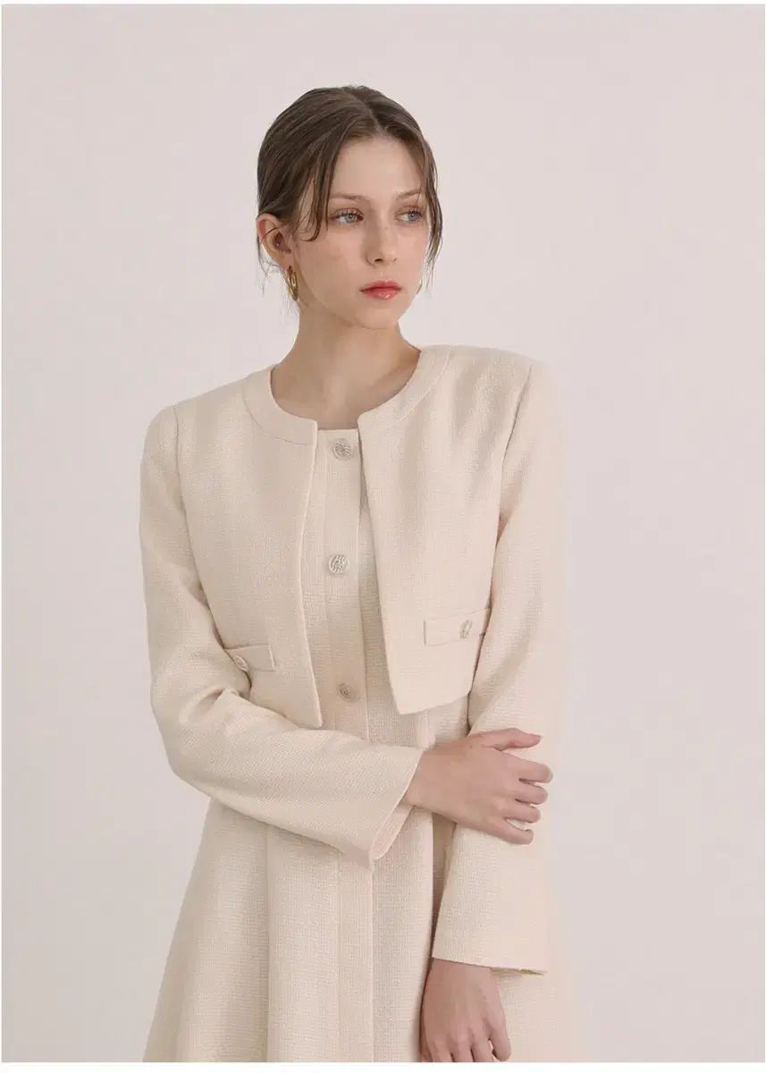 メルシーアンドエス ツイード ジャケット ワンピース